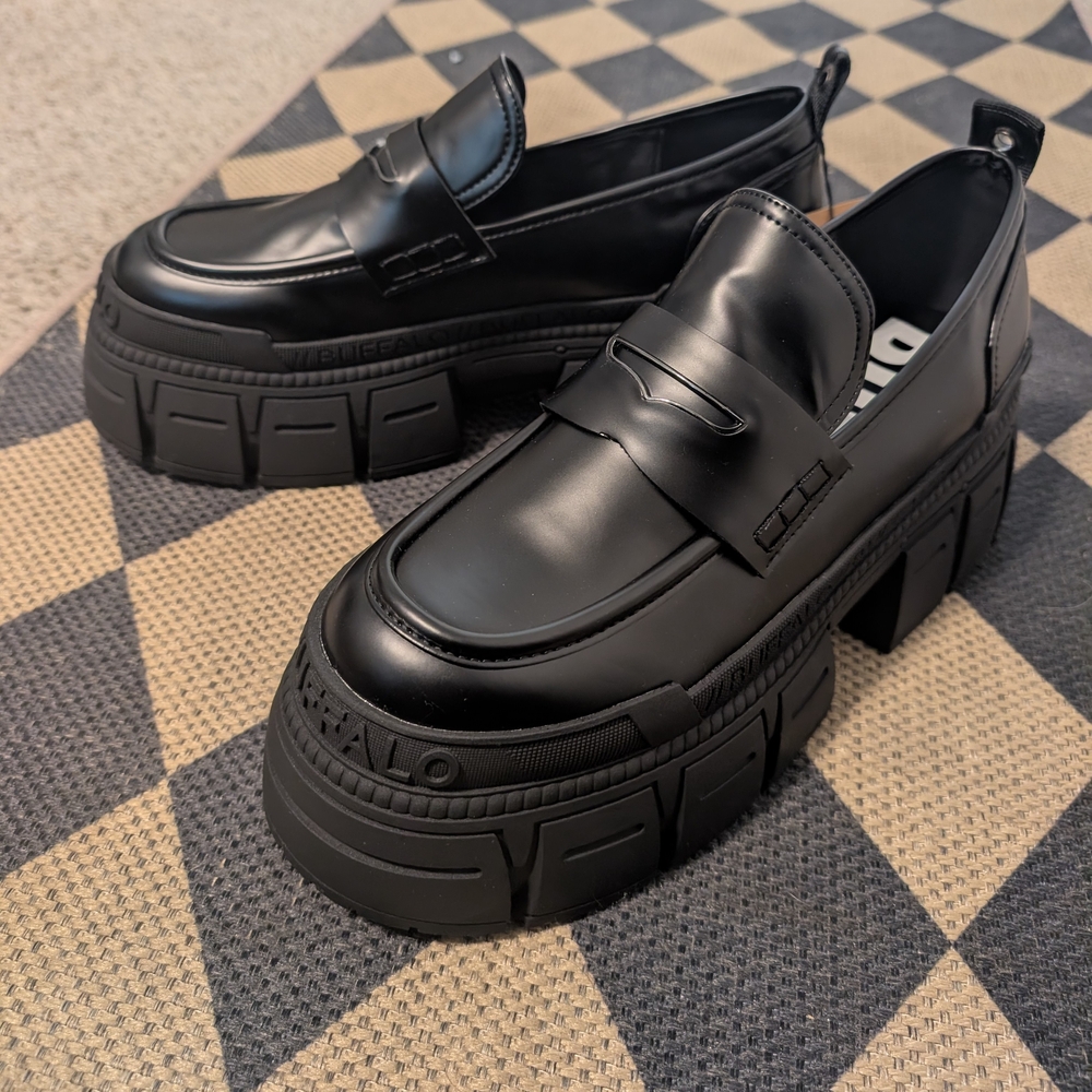 Black Platform Loafers